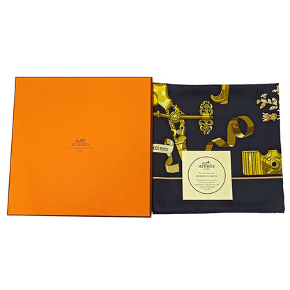 Hermes Herms Carr 90 Copeaux Scarf