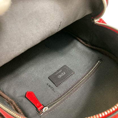 Fendi 8Bz038 Valentine Limited Color Studs Backpack Backpack Red Red