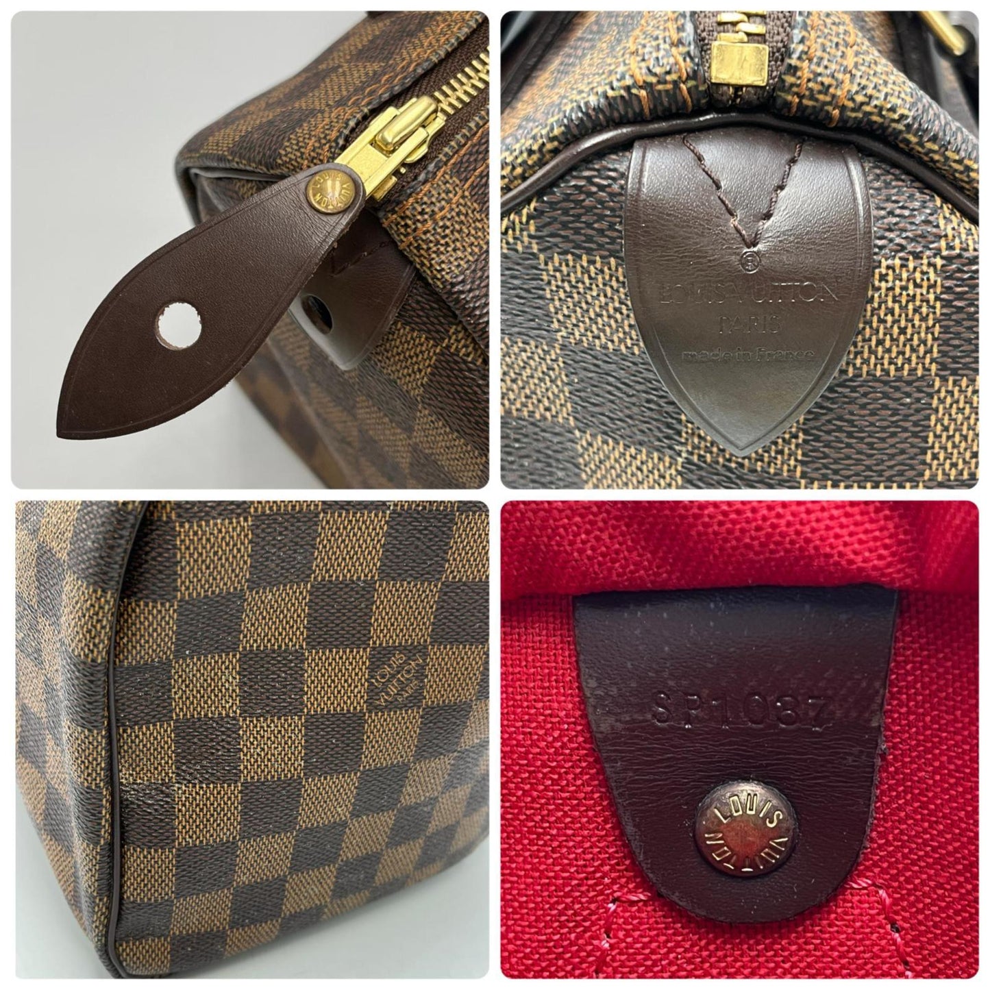 Louis Vuitton Speedy 25 Handbag N41532 Damier Canvas