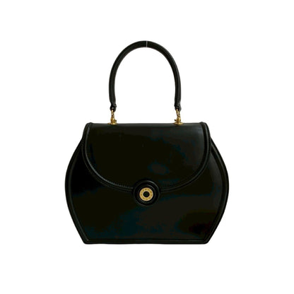 Tiffany & Co. Tiffany Logo Hardware Leather Genuine 2-Way Handbag Chain Mini Shoulder Bag Black