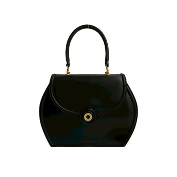 Tiffany & Co. Tiffany Logo Hardware Leather Genuine 2-Way Handbag Chain Mini Shoulder Bag Black