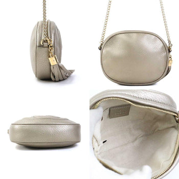 Gucci Shoulder Bag Soho Leather Gold