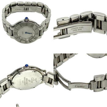 Cartier Must 21 Logo Engraved Stainless Steel
