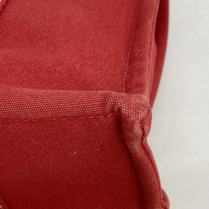 Hermes Herms Deauville Pm Tote Bag In Red Canvas