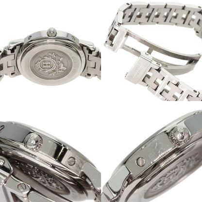 Hermes Cl4.210 Clipper Watch Stainless Steel Ss