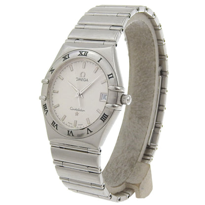 Omega Constellation Watch 1512.30 Stainless Steel 1998 Quartz Analog Display White Dial