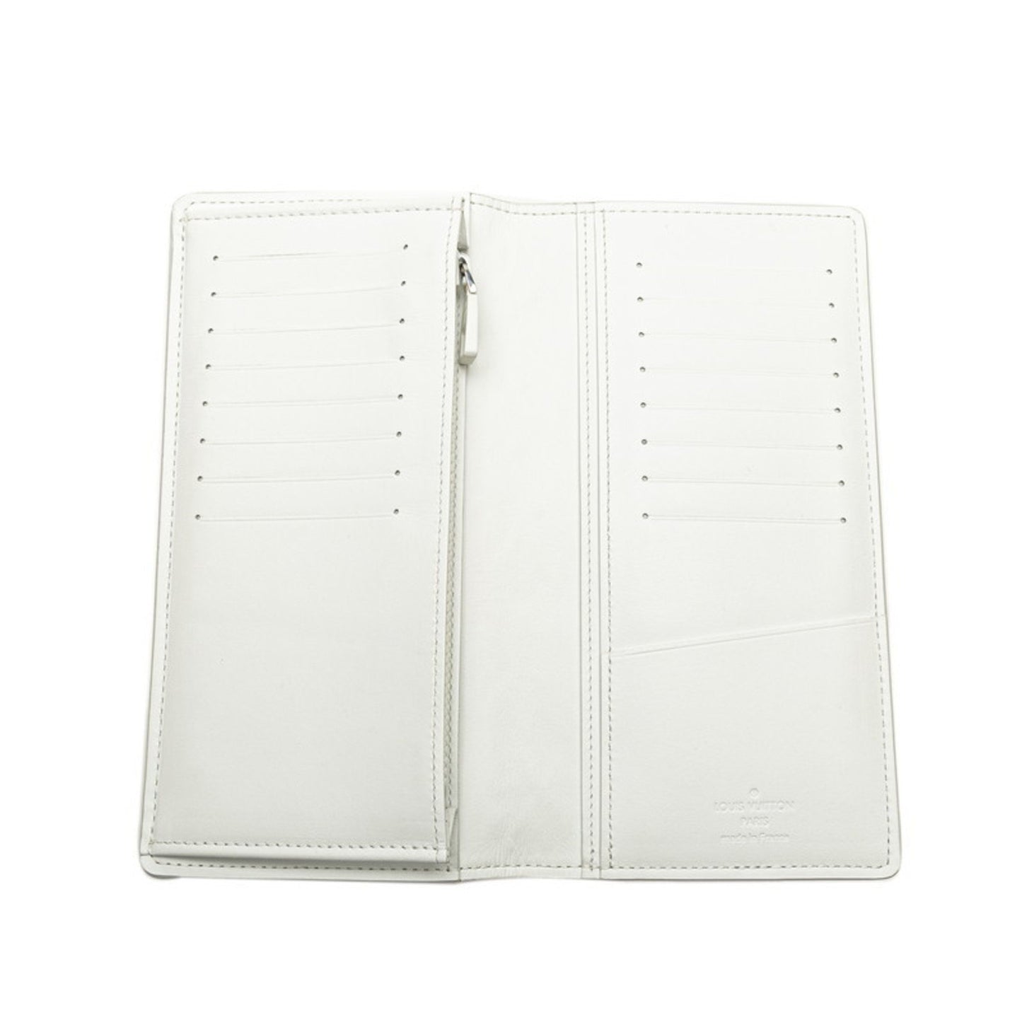 Louis Vuitton Monogram Empreinte Portefeuille Brazza Nm Long Wallet M83066 Full Moon White Leather