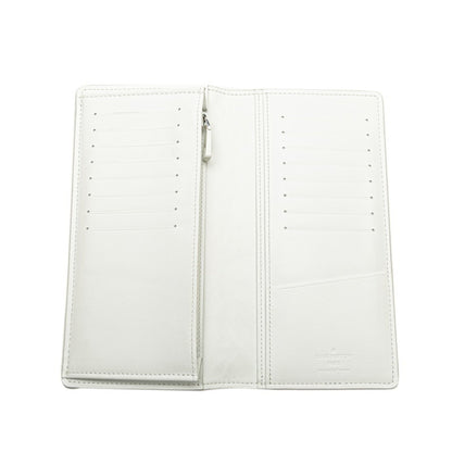 Louis Vuitton Monogram Empreinte Portefeuille Brazza Nm Long Wallet M83066 Full Moon White Leather