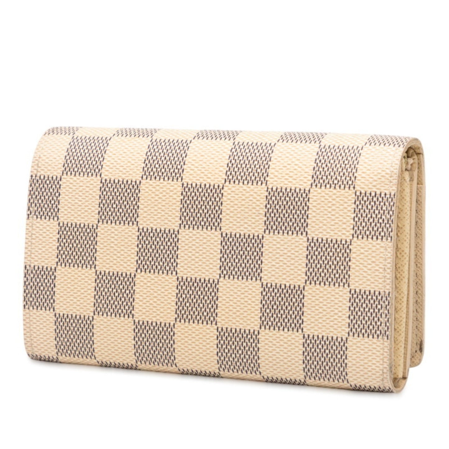 Louis Vuitton Damier Azur Portefeuille Tresor Bifold Wallet N61744 White