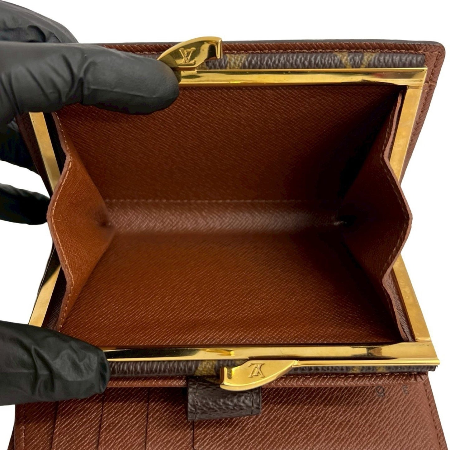 Louis Vuitton Louis Vuitton Portefeuille Viennois Monogram Leather Bifold Wallet Brown 26589