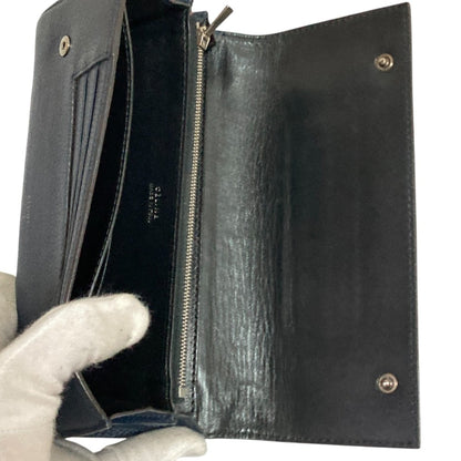 Celine Flap Leather Long Wallet