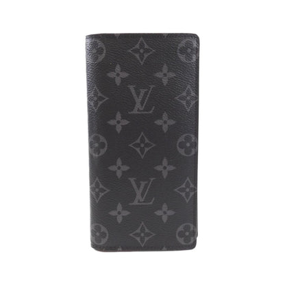 Louis Vuitton Monogram Eclipse Portefeuille Brazza M61697 Wallet