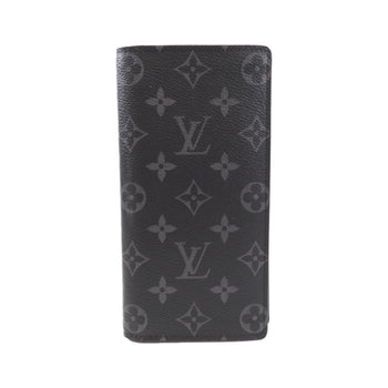 Louis Vuitton Monogram Eclipse Portefeuille Brazza M61697 Wallet