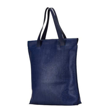 Loewe Anagram Tote Bag Shoulder Navy Leather