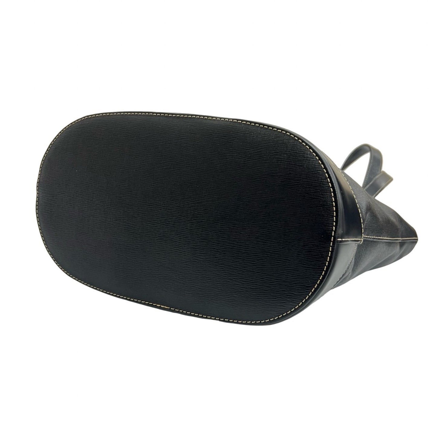 Burberry Logo Plate Leather Tote Bag