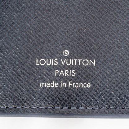Louis Vuitton Card Case Organizer De Poche M30535 Taiga Blue Marine