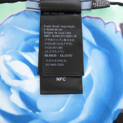 Prada Printed Silk Floral Multicolor Scarf Muffler 0065 Prada