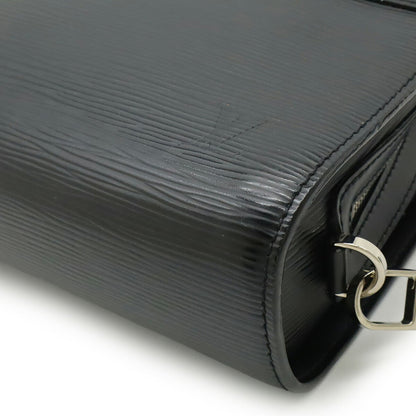 Louis Vuitton Epi Leather Hoche Second Bag/Clutch Bag In Black
