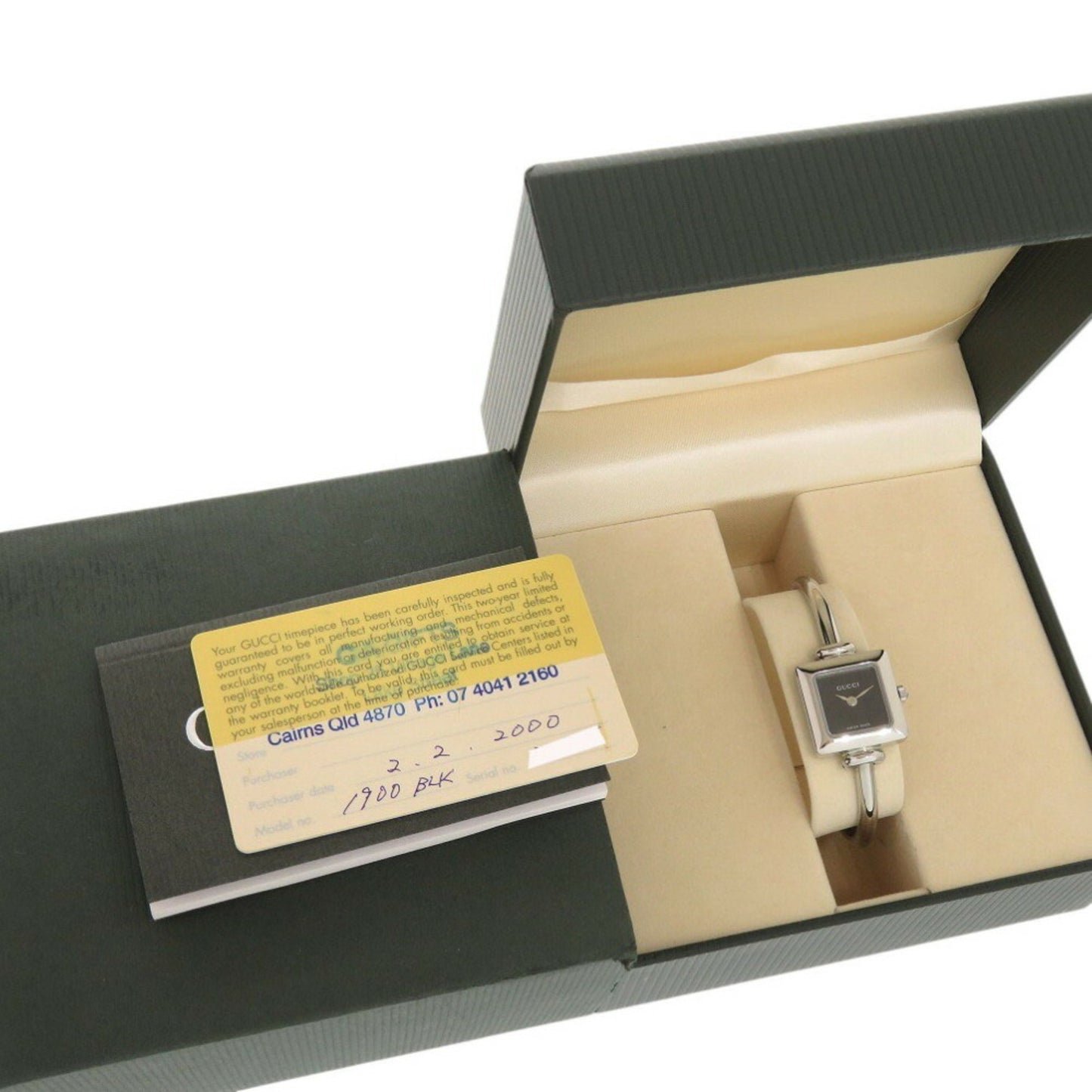 Like New Gucci 1900L Stainless Steel Black