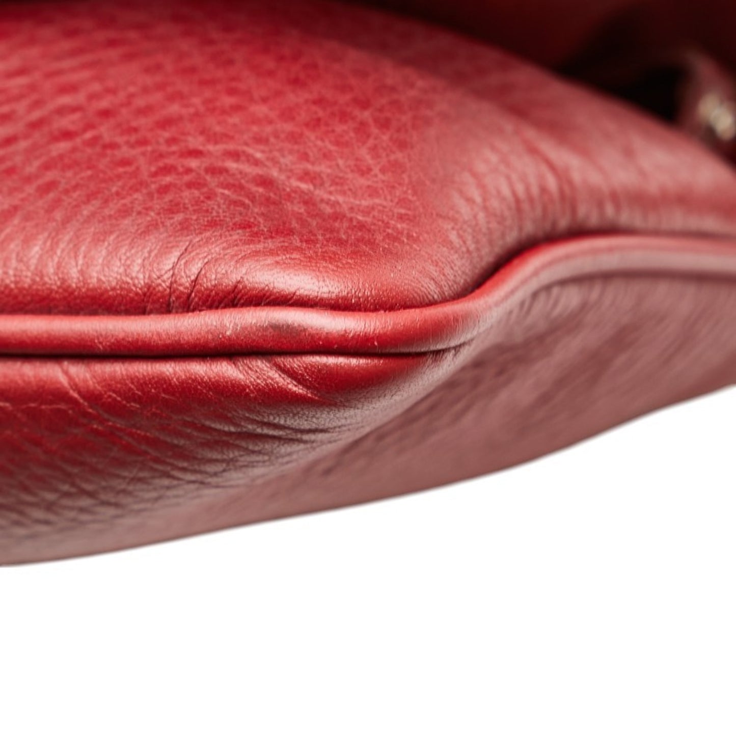 Fendi Selleria Handbag In Red Leather