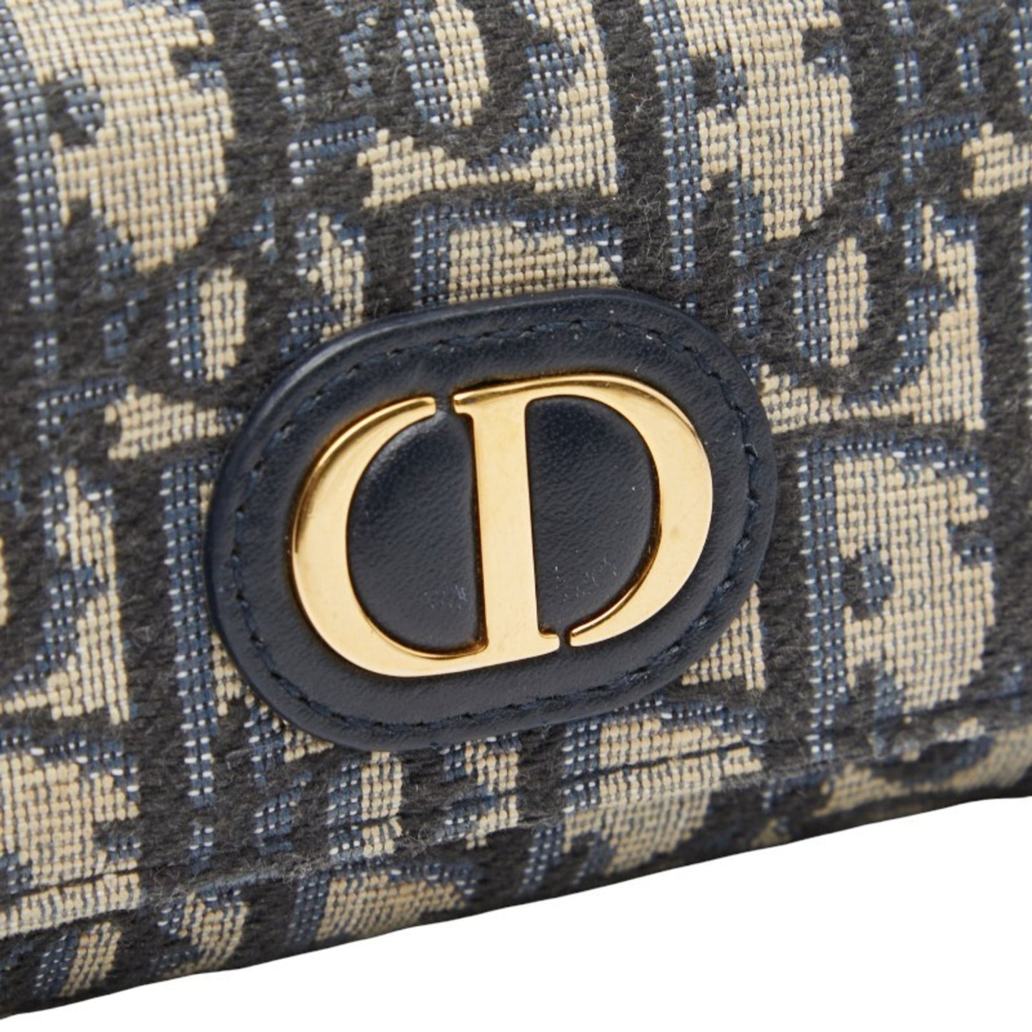 Christian Dior Dior Oblique 4-Ring Key Case In Beige