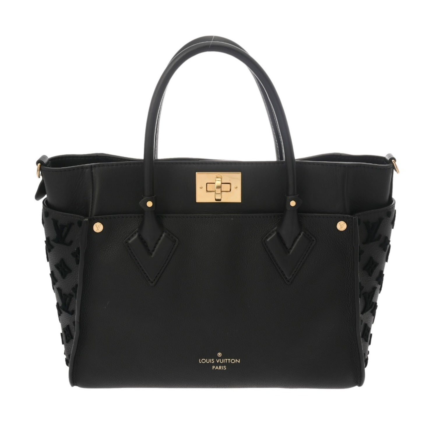 Louis Vuitton Monogram On My Side Mm 2-Way Noir M53826