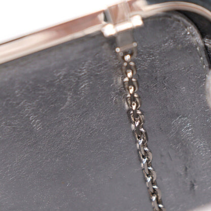 Louis Vuitton Louis Vuitton Minaudire Clutch Bag M95802 Monogram Motard Gray Series Silver Metal