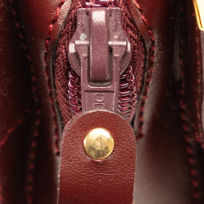 Cartier Must Line Second Bag Wine Red Leather