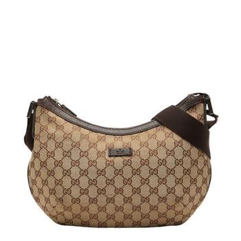 Gucci Gg Canvas Crossbody Shoulder Bag 181092 Brown