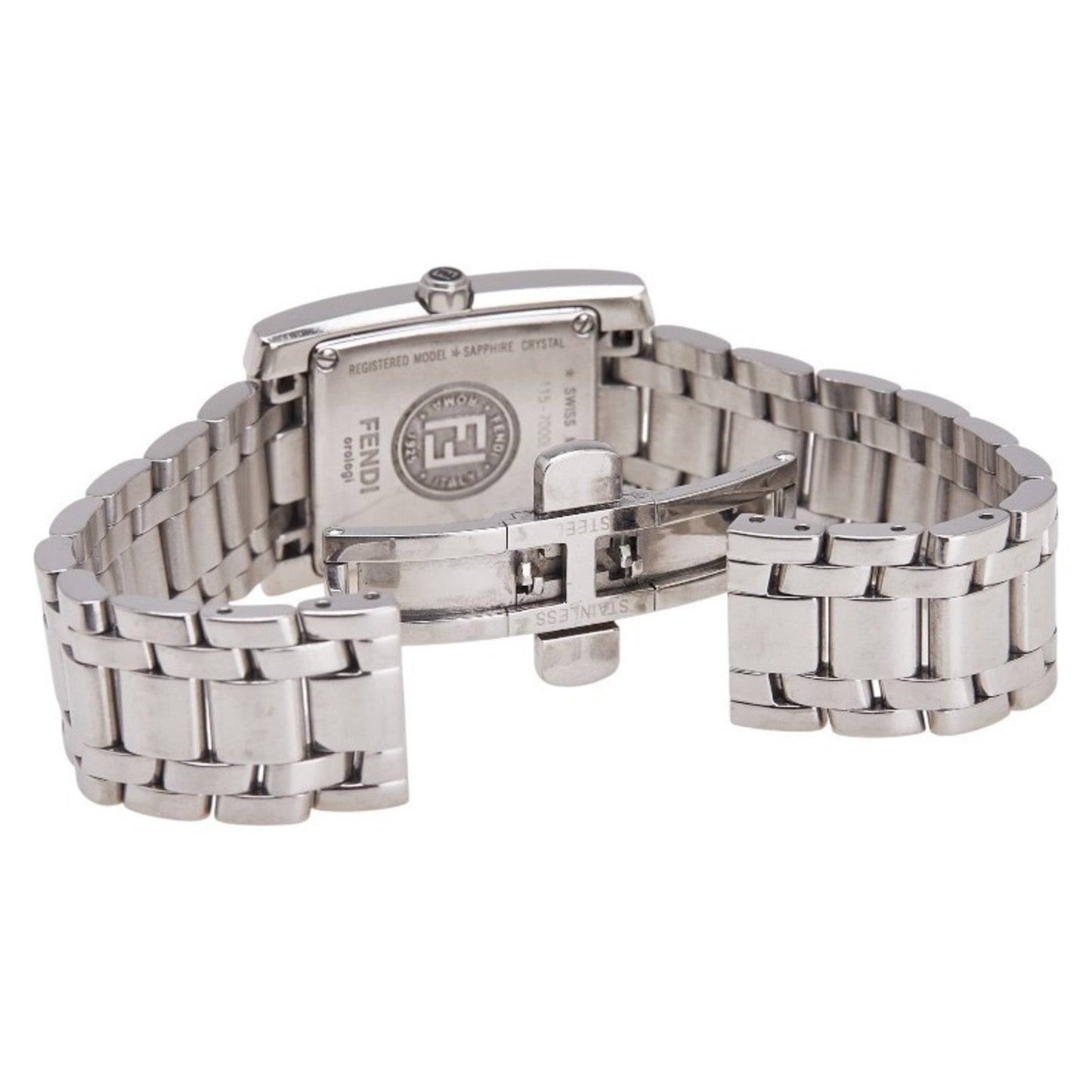 Fendi Horologi Classico Watch 7000L Quartz Pink Dial Stainless Steel