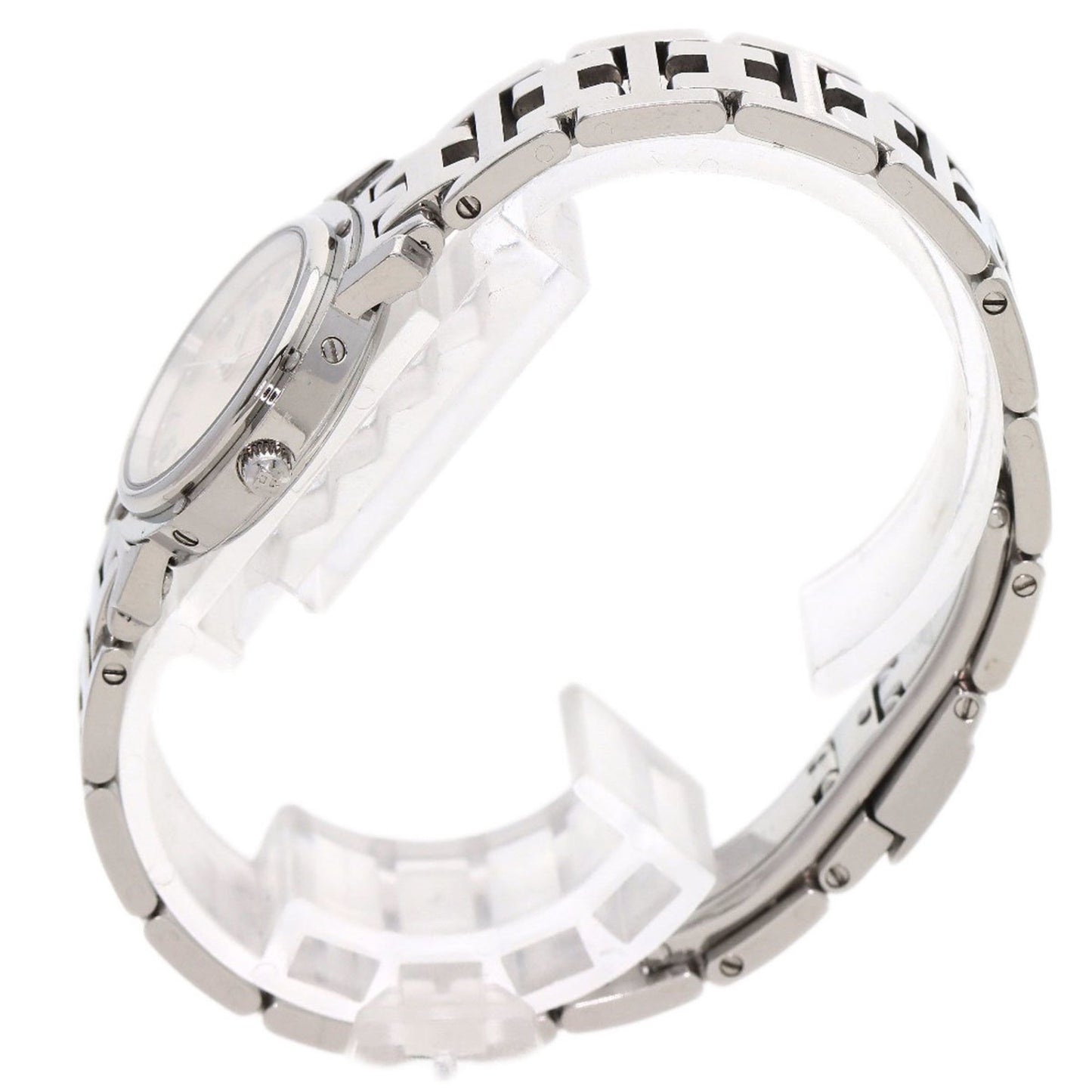 Herms Cl4.210 Clipper Nakre New Buckle Watch Stainless Steel/Ss