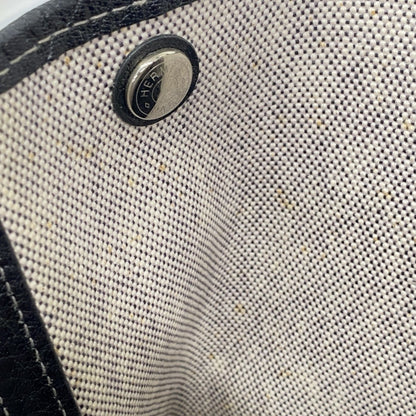 Hermes Herms Garden Mm Toile H Black Tote Bag