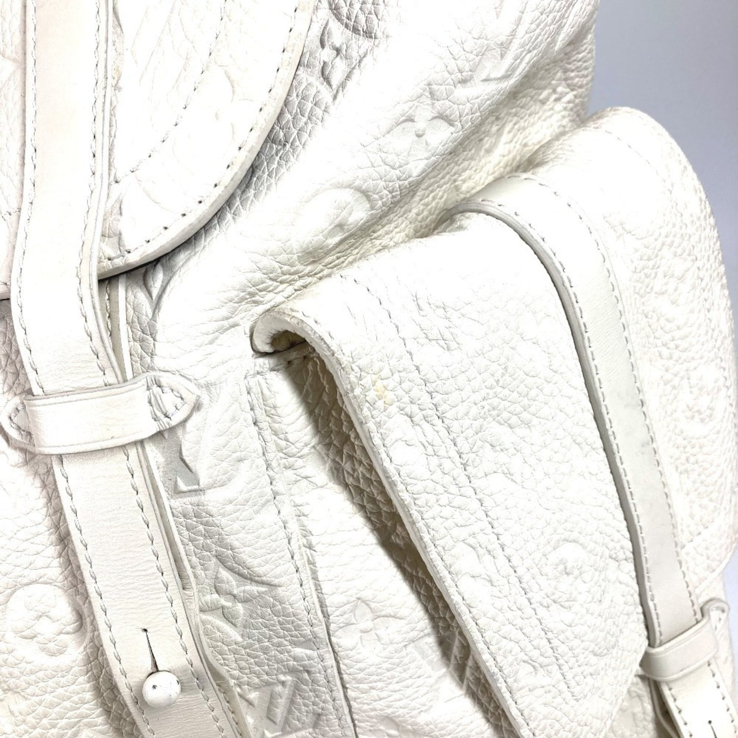 Louis Vuitton M53286 Monogram Taurillon Christopher Gm Backpack By Virgil Abloh. Leather Backpack