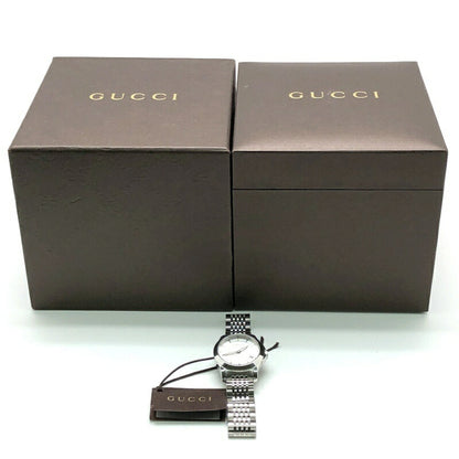 Gucci G Timeless Quartz 126.5 Stainless Steel Battery-Operated Women'S Watch With Date Display