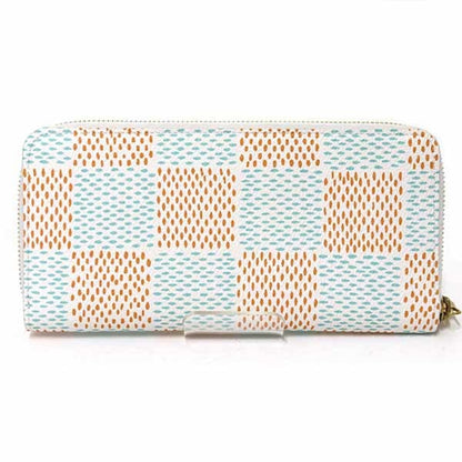 Louis Vuitton Zippy Wallet Vertical Round Long Damier Heritage N40675 A