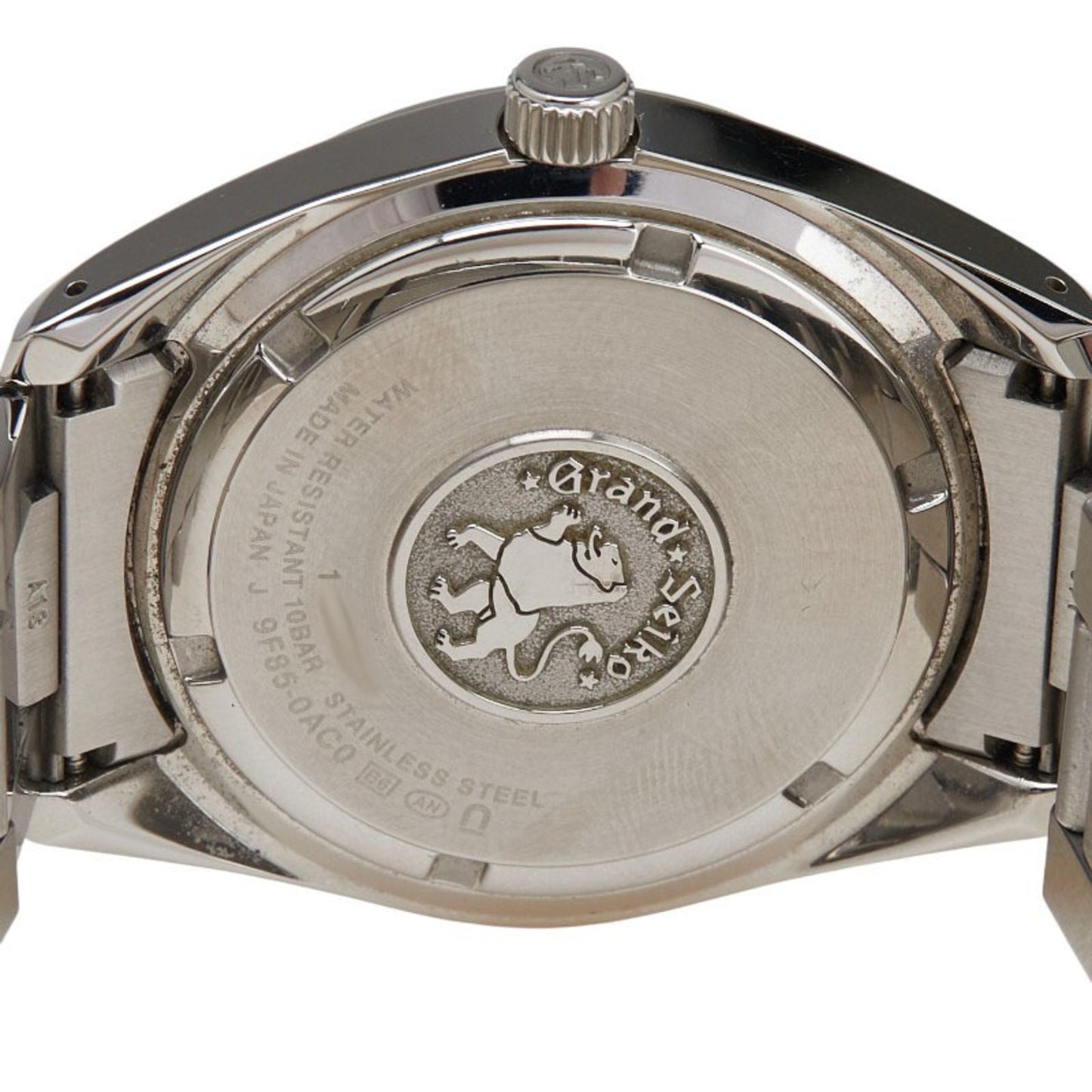 Seiko Grand Heritage Collection Watch 9F85-0Ac0 Quartz Silver Dial Stainless Steel