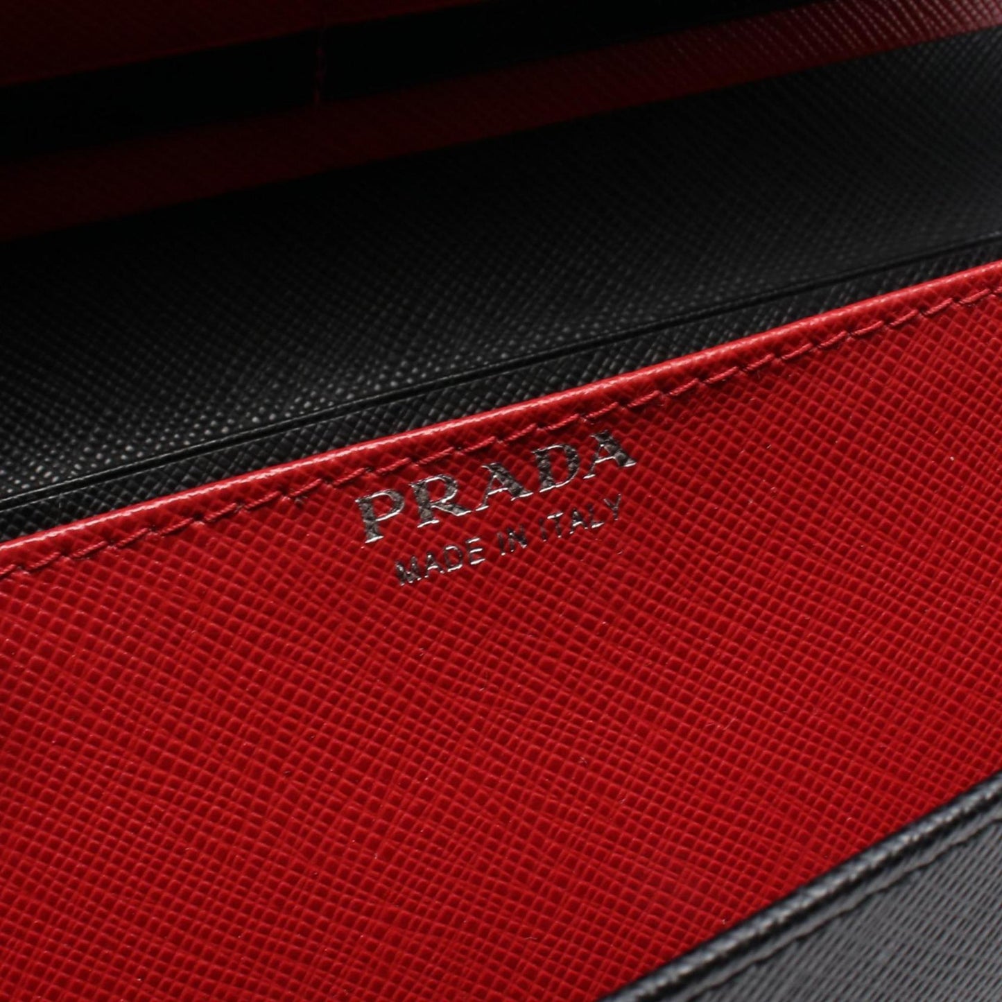 Prada Saffiano Bicolo Bifold Long Wallet