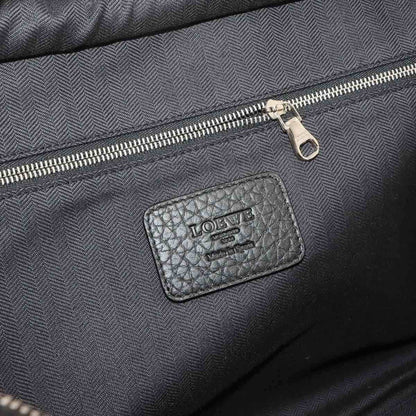 Loewe Amazona 44 Boston Bag Leather Black 352.38La02 Silver Hardware