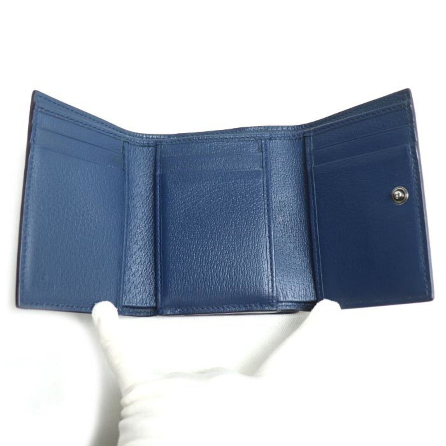 Gucci Gucci Gg Tri-Fold Wallet With Details