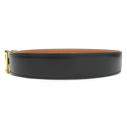 Hermes H-Buckle Reversible Belt In Box Calf And Togo Leather