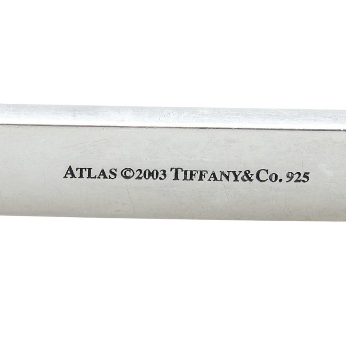 Tiffany Atlas Necklace Silver Black Sv925 Rubber
