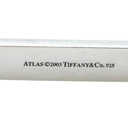 Tiffany Atlas Necklace Silver Black Sv925 Rubber