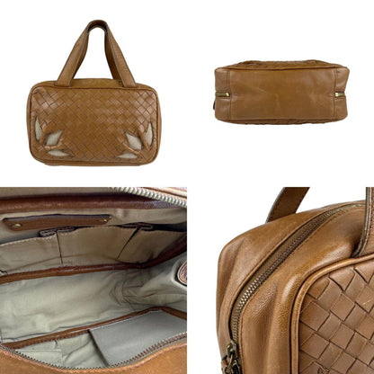 Bottega Veneta Handbag Intrecciato Leather Brown