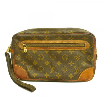 Louis Vuitton Monogram Marly Dragonne Gm Clutch Bag M51825 Brown
