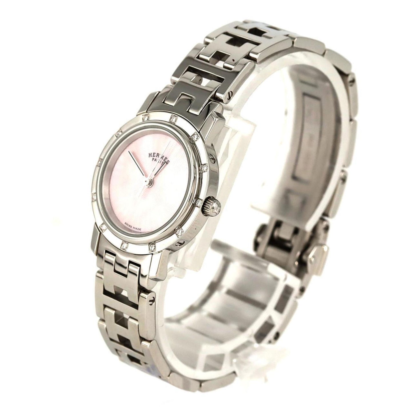 Hermes Clipper Nacle 12P Cl4.230 Ss Quartz Watch