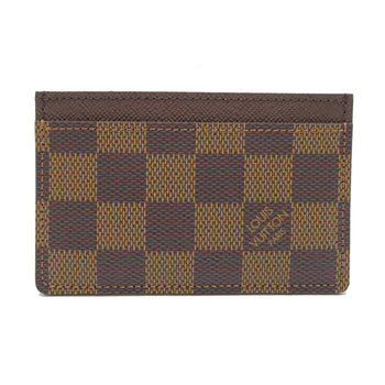 Canvas Louis Vuitton Card Case Damier