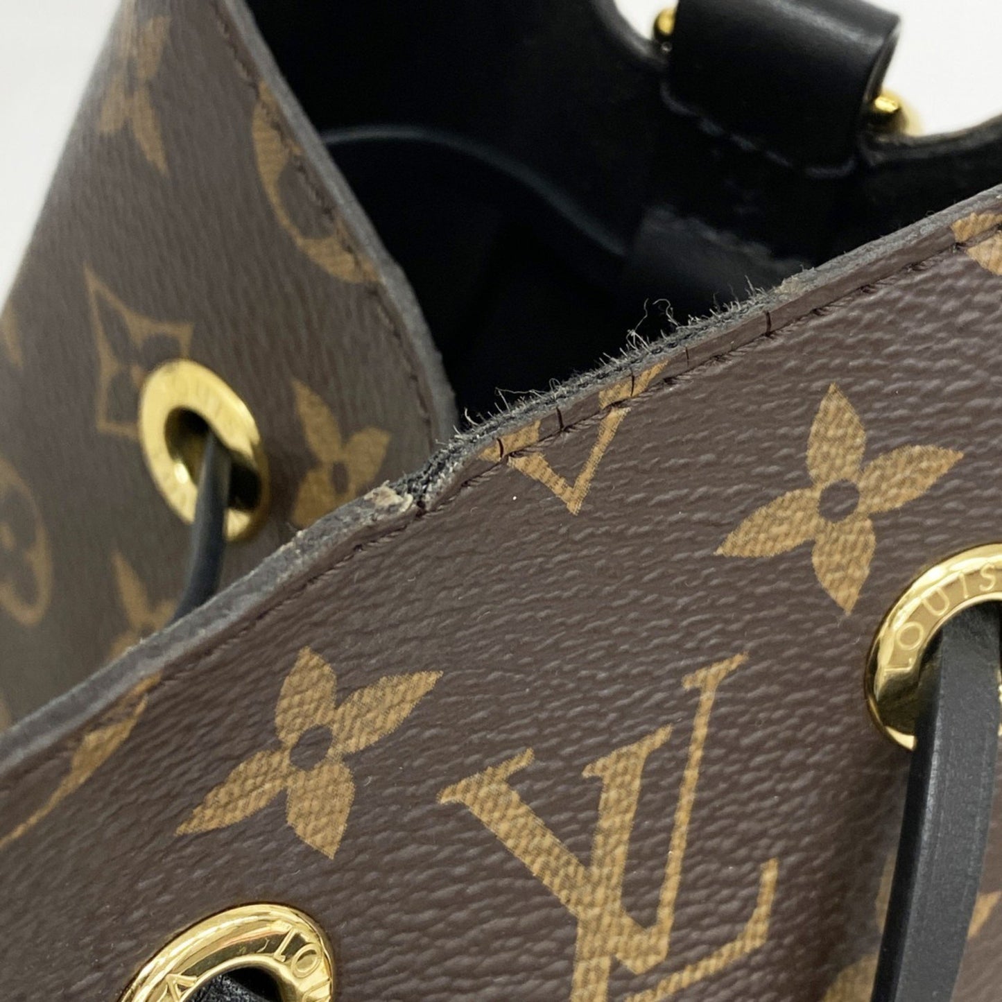 Louis Vuitton Monogram Neonoe Shoulder Bag M44020 Brown Noir