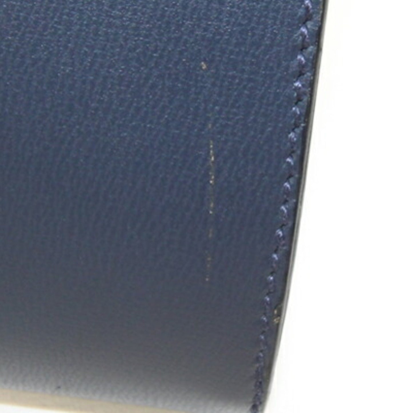 Salvatore Ferragamo 21 1537 Navy Leather Crossbody Shoulder Bag