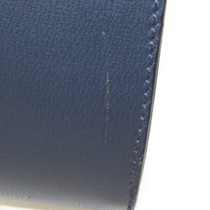 Salvatore Ferragamo 21 1537 Navy Leather Crossbody Shoulder Bag