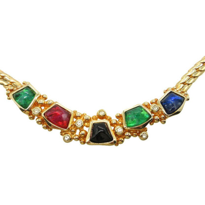 Christian Dior Choker Metal/Stone Gold/Multicolor 1111Christian